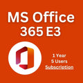 Microsoft Office 365 E3 - 5 User for 1 Year (Subscription)