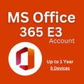 Microsoft Office 365 E3 Account Valid for 5 Devices (Up to 1 Year Access)