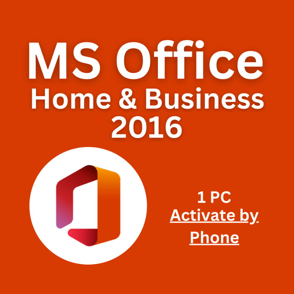 Office 2016 Home & Business 1 PC (Phone Activation)