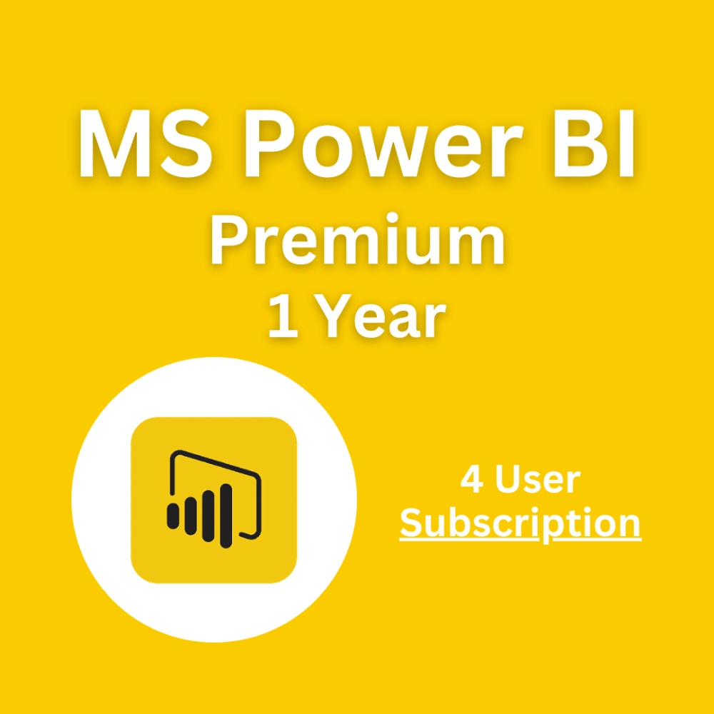 Power BI Premium 4 User for 1 Year (Subscription)