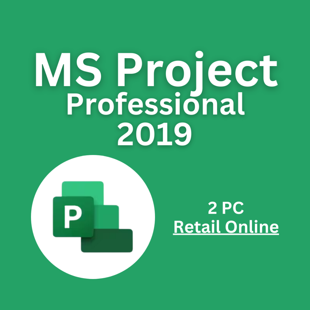 Project 2019 Professional 2 PC (Retail Key)
